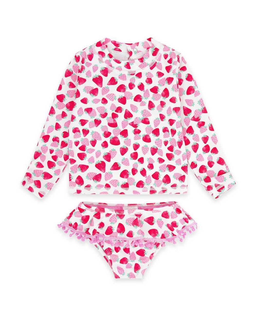 NEW FEATHER 4 ARROW sandy toes rashguard swim set in multi